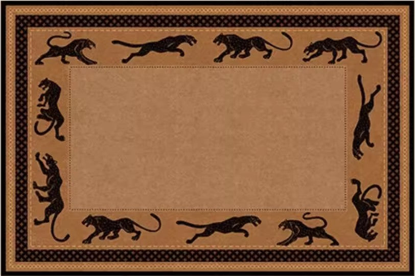 Large Modern Rugs for Living Room, Mid Century Cheetah Pattern Modern Rugs for Dining Room, Modern Rug Ideas for Bedroom